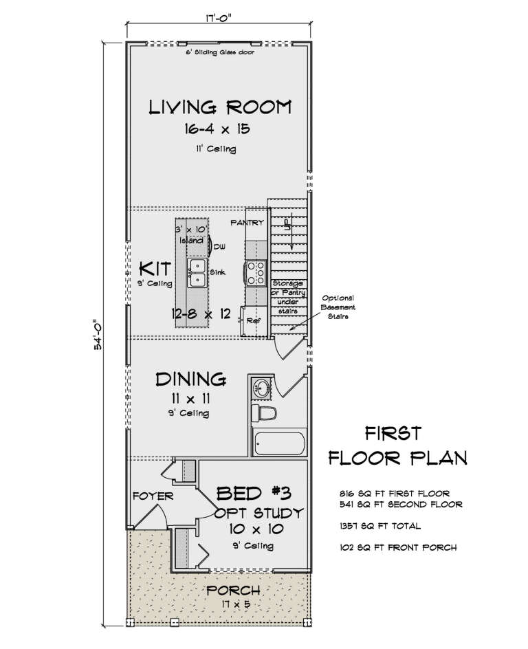 House Plan House Plan #35564 Drawing 1