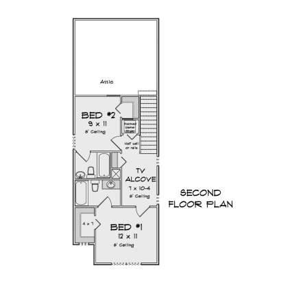 Second Floor for House Plan #4848-00605