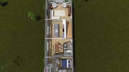 Overhead First Floor for House Plan #4848-00605