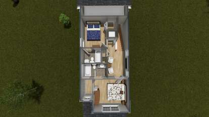 Overhead Second Floor for House Plan #4848-00605