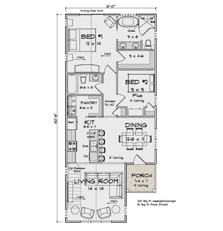 House Plan House Plan #35566 Drawing 1