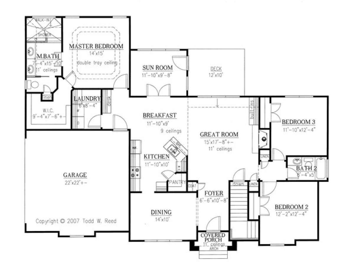Floorplan 1 for House Plan #286-00042