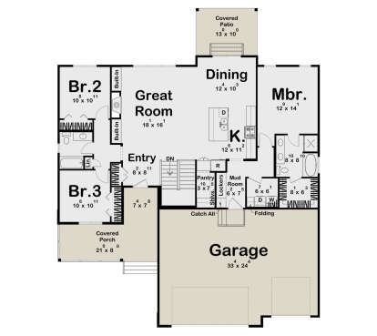 Main Floor  for House Plan #963-01274