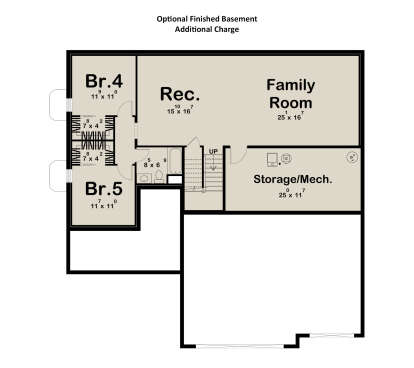 Basement for House Plan #963-01274