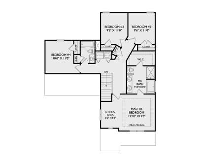 Second Floor for House Plan #957-00160