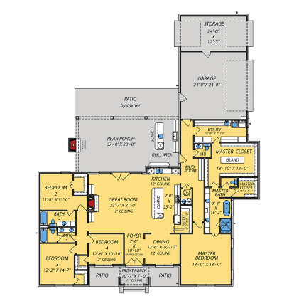Main Floor  for House Plan #9279-00073