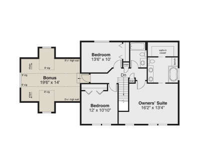 Second Floor for House Plan #035-01224