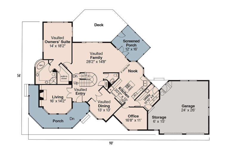 House Plan House Plan #35578 Drawing 1