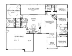 Floorplan 1 for House Plan #286-00043