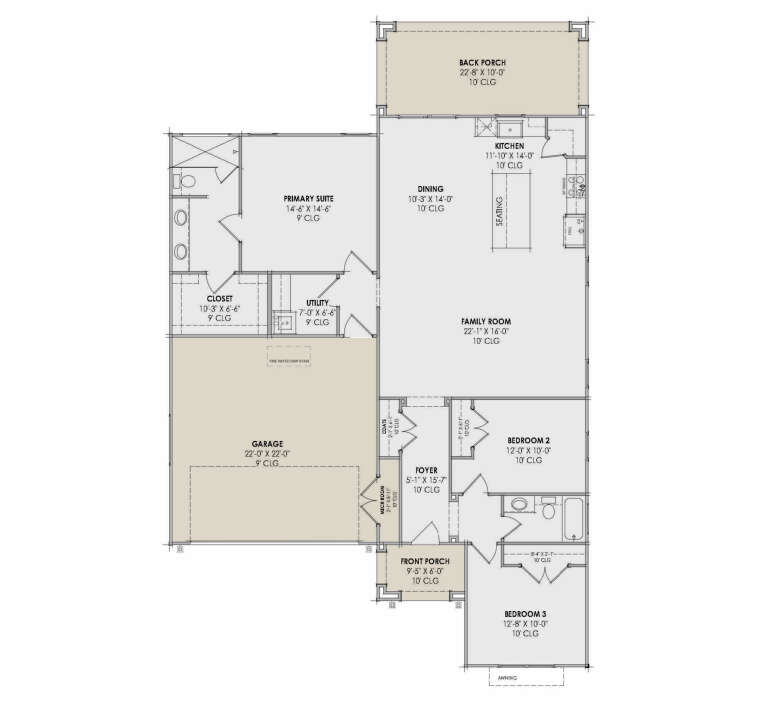 House Plan House Plan #35580 Drawing 1