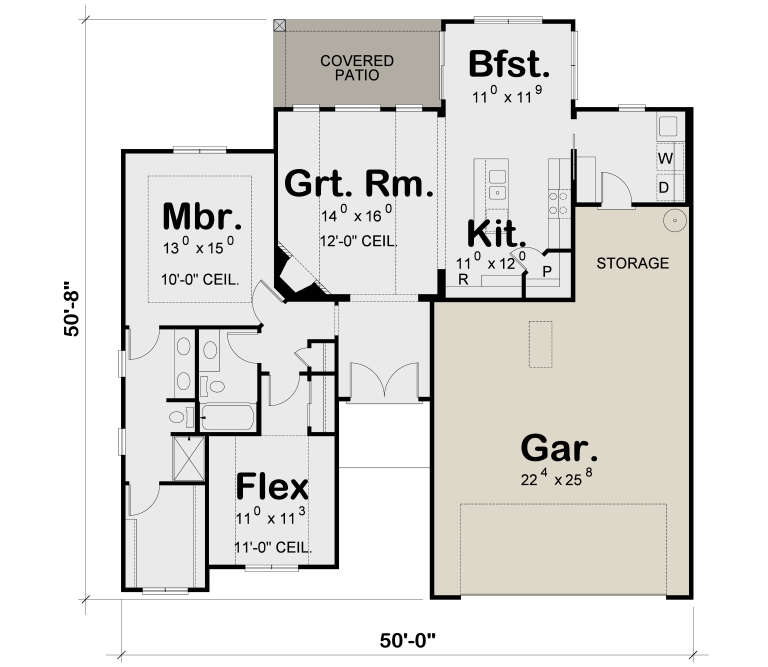 House Plan House Plan #35582 Drawing 1