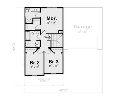 Second Floor for House Plan #402-01891