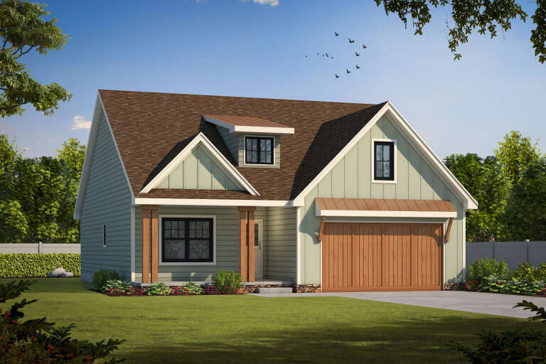 House Plan House Plan #35584 Angled Front Elevation