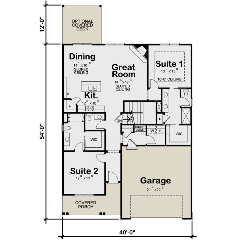 House Plan House Plan #35584 Drawing 1