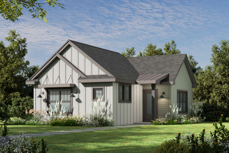 House Plan House Plan #35585 Angled Front Elevation