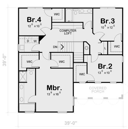 Second Floor for House Plan #402-01894