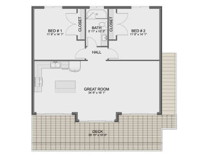 Second Floor for House Plan #2802-00547
