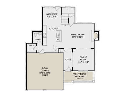 Main Floor  for House Plan #957-00163