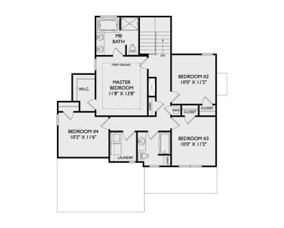 Second Floor for House Plan #957-00163