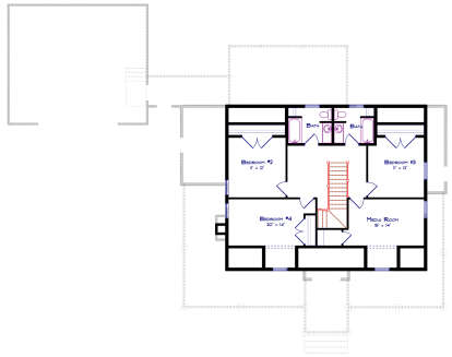 Second Floor for House Plan #8816-00018