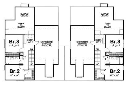 Second Floor for House Plan #402-01896
