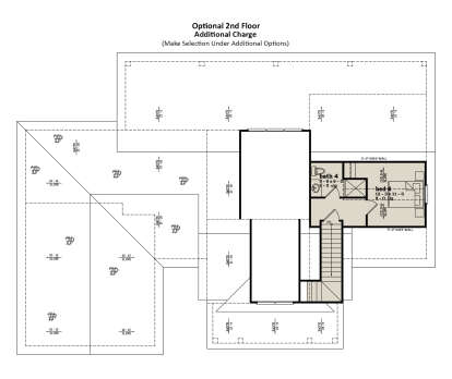 Optional Second Floor  for House Plan #7174-00043