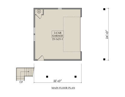 Garage Floor for House Plan #5631-00331