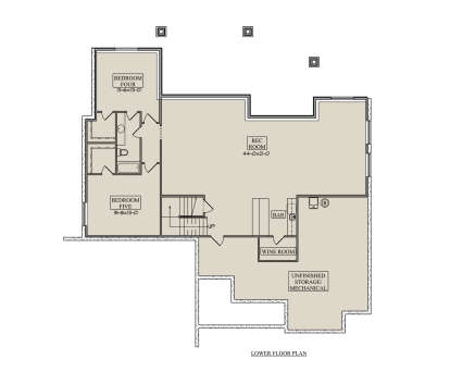Basement for House Plan #5631-00332