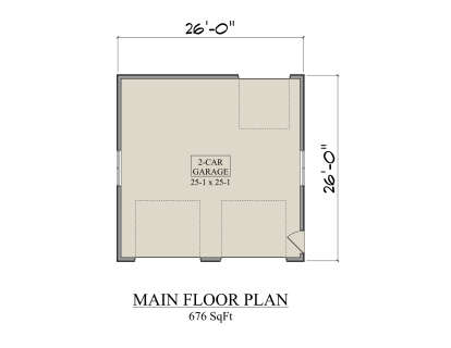 Garage Floor for House Plan #5631-00334