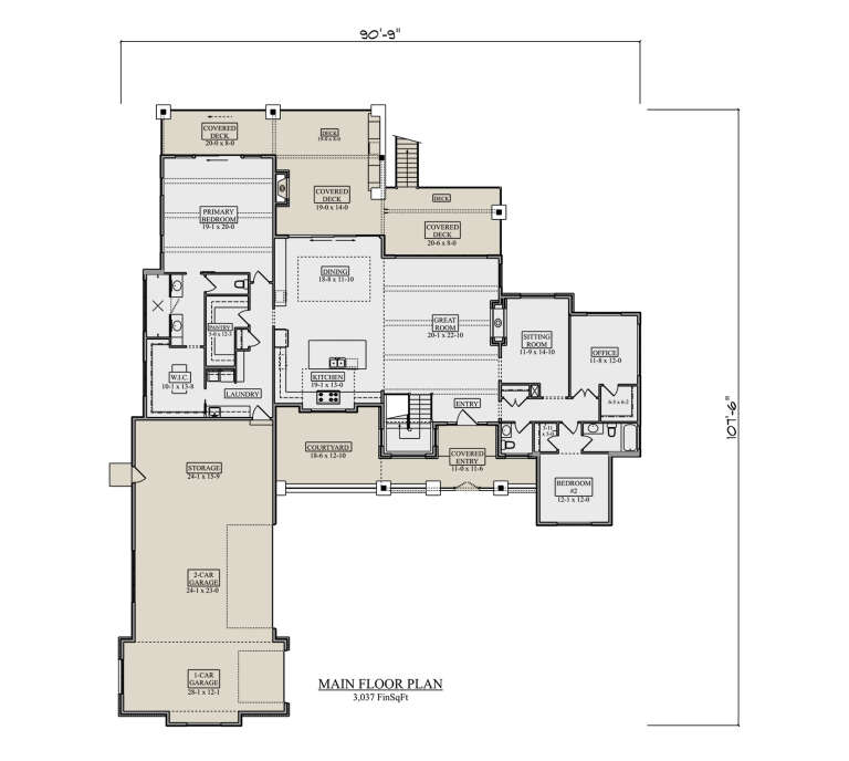 House Plan House Plan #35609 Drawing 1