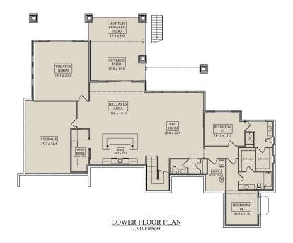 Basement for House Plan #5631-00335