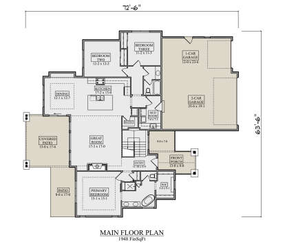 Main Floor  for House Plan #5631-00336