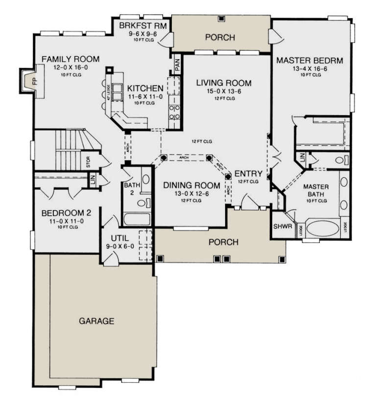 House Plan House Plan #35611 Drawing 1