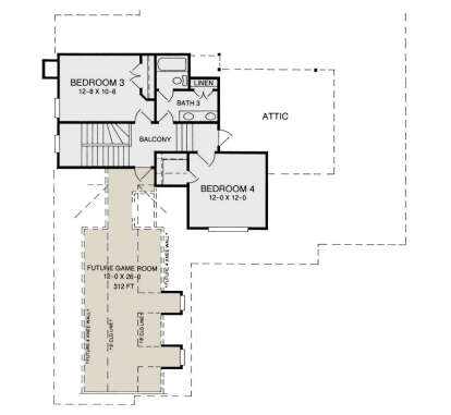 Second Floor for House Plan #8292-00021