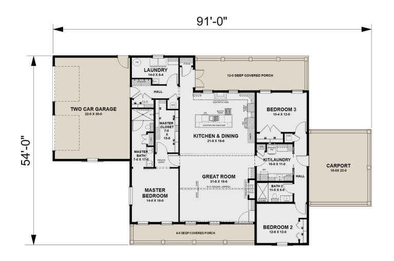 House Plan House Plan #35612 Drawing 1