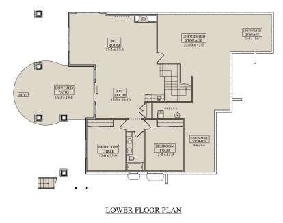 Basement for House Plan #5631-00337