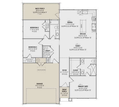 Main Floor  for House Plan #7983-00190