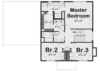 Second Floor for House Plan #963-01275