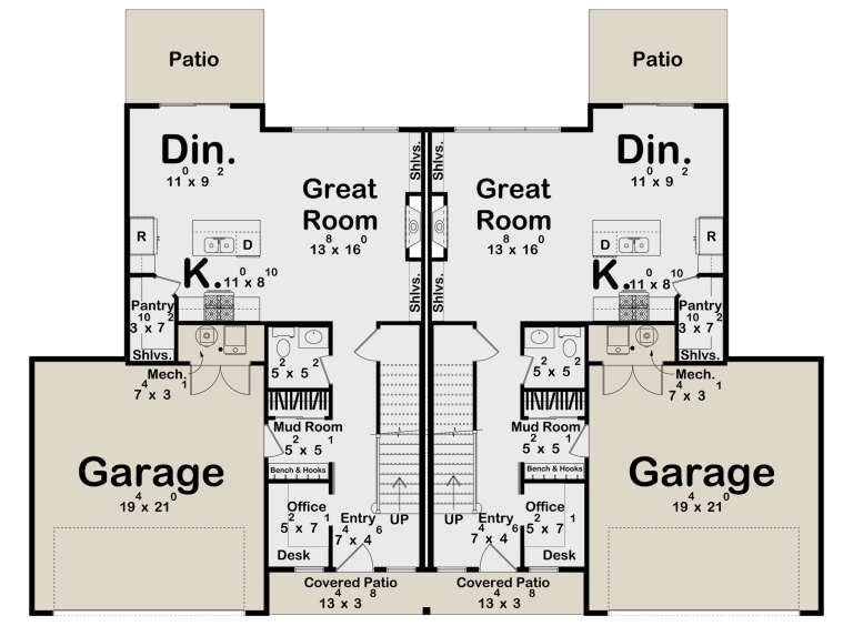 House Plan House Plan #35620 Drawing 1