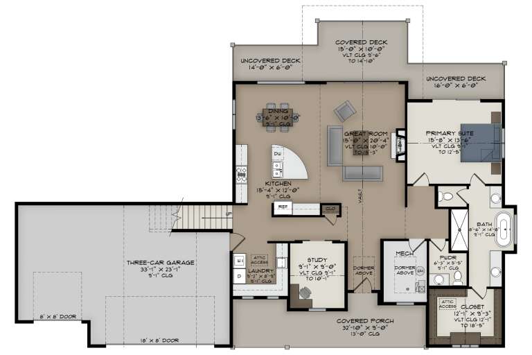 House Plan House Plan #35622 Drawing 1