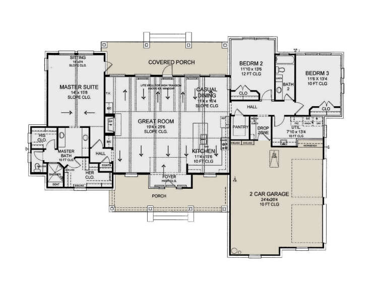 House Plan House Plan #35624 Drawing 1