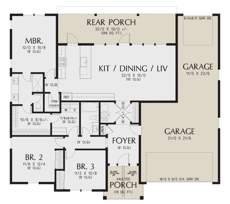 House Plan House Plan #35626 Drawing 1