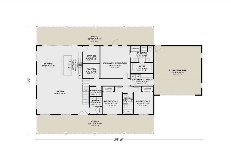 House Plan House Plan #35629 Drawing 1