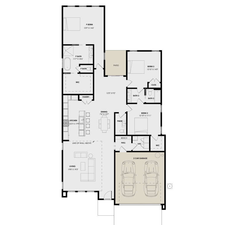House Plan House Plan #35634 Drawing 1