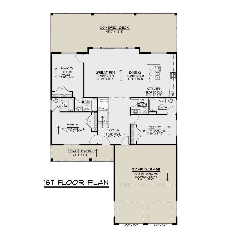 House Plan House Plan #35636 Drawing 1
