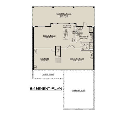 Basement for House Plan #5032-00432