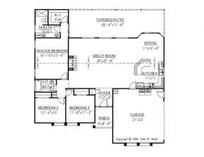 Floorplan 1 for House Plan #286-00048