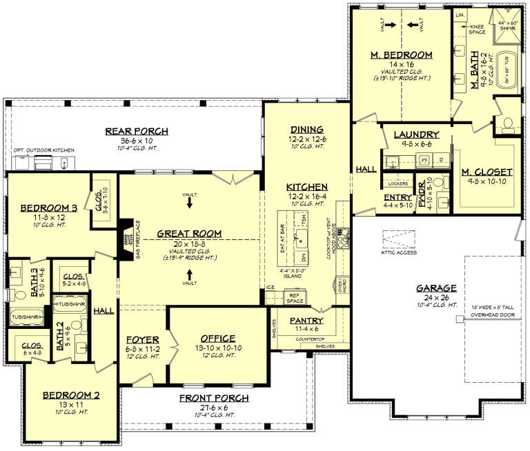 House Plan House Plan #35643 Drawing 1