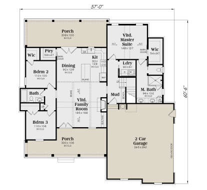 Main Floor  for House Plan #009-00508