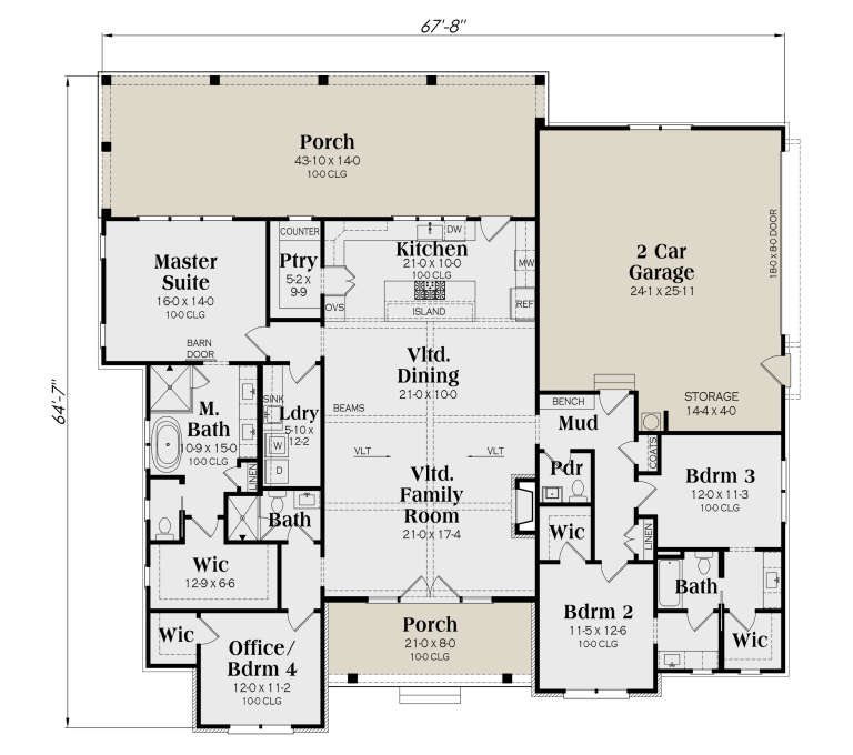House Plan House Plan #35645 Drawing 1